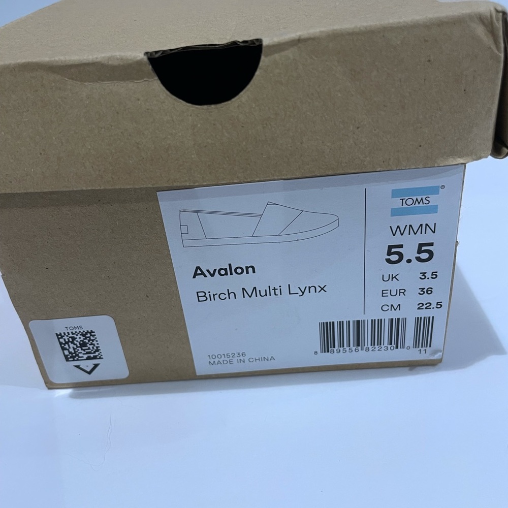 TOMS women’s Avalon shoe. Birch Multi Lynx, size 5.5 - Picture 5 of 5